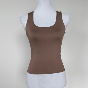 Workshop Republic Clothing Chocolate Tank Top Sz SM